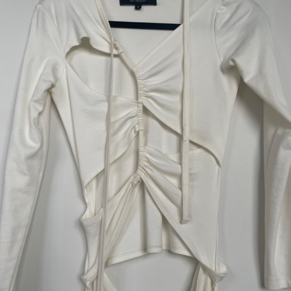 Sid Neigum White Tension Cut-Out Dress - Picture 3 of 5